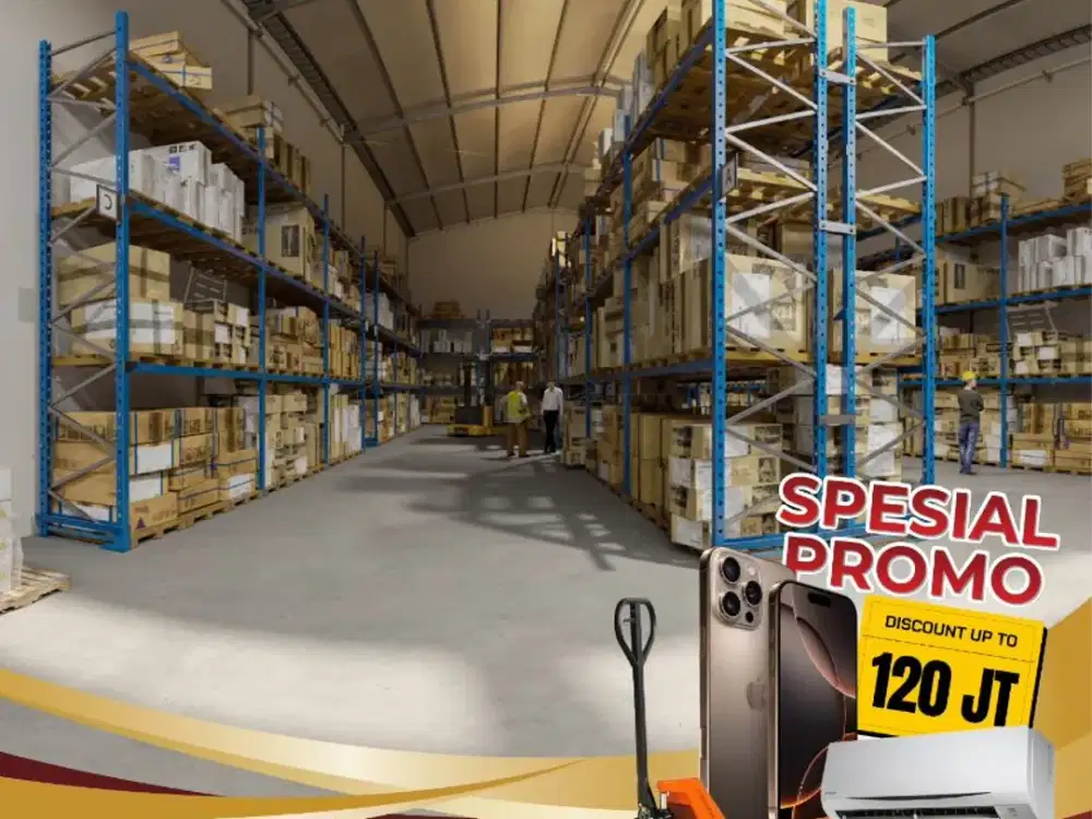 Unit READY bisa langsung dipakai untuk usaha  Pergudangan DKP membuka tahap baru DKP Warehouse2 tahap 3 Gudang  Premium dengan lingkungan bersih, Aman