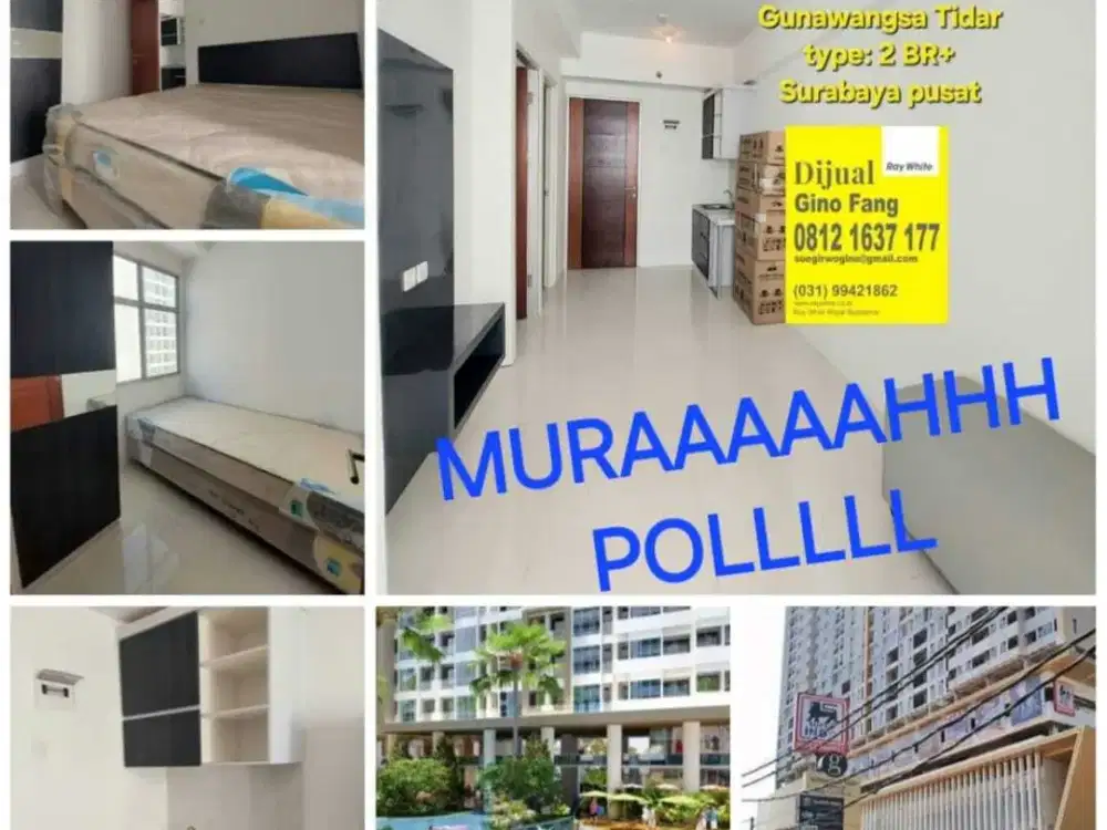 Dijual Cepat New Gress Apartemen Gunawangsa Tidar Surabaya Pusat