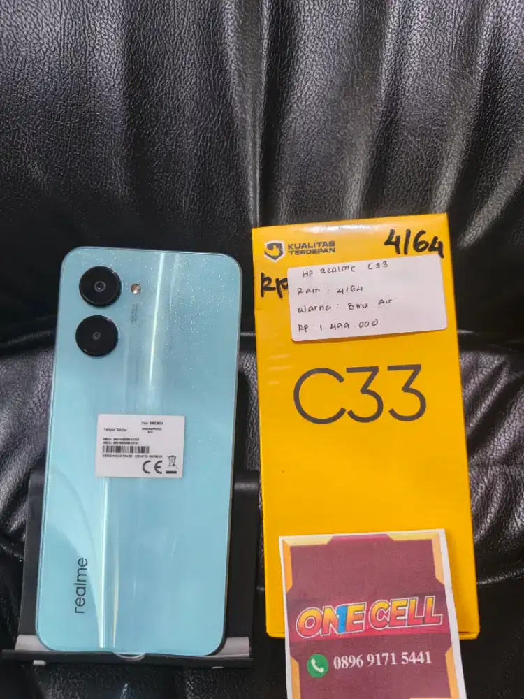 Realme C33 Ram 4+4/64GB Fullset Ori Mulus