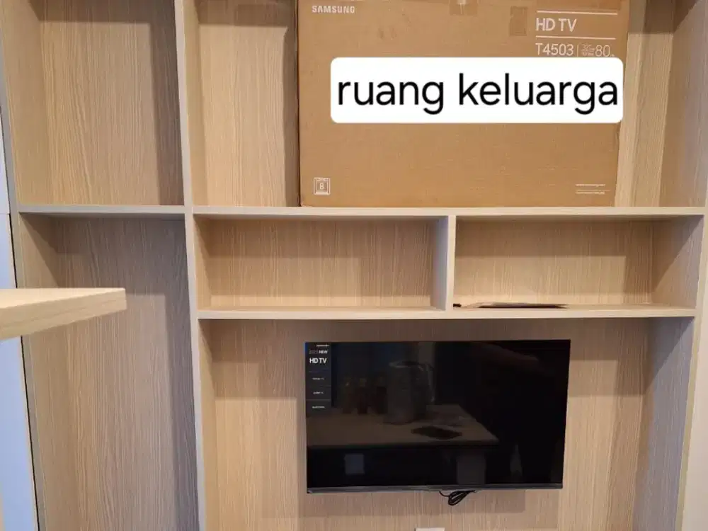 Apartemen 2BR full furnished rapi murah siap huni
