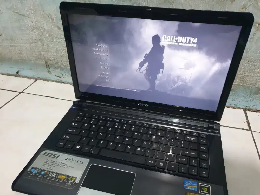 LAPTOP MSI COREI5 DUAL VGA NVIDIA GEFORCE GT540 6GB HDD640GB MULUS