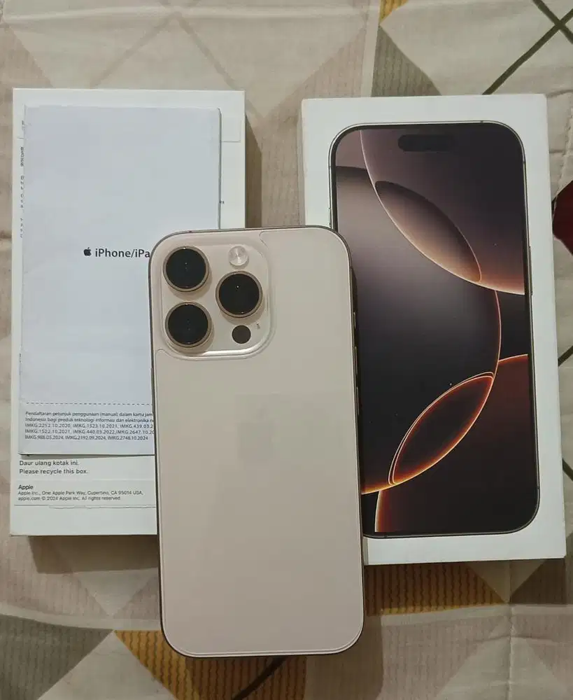 Iphone 16 pro 128 ibox garansi on juni 2026