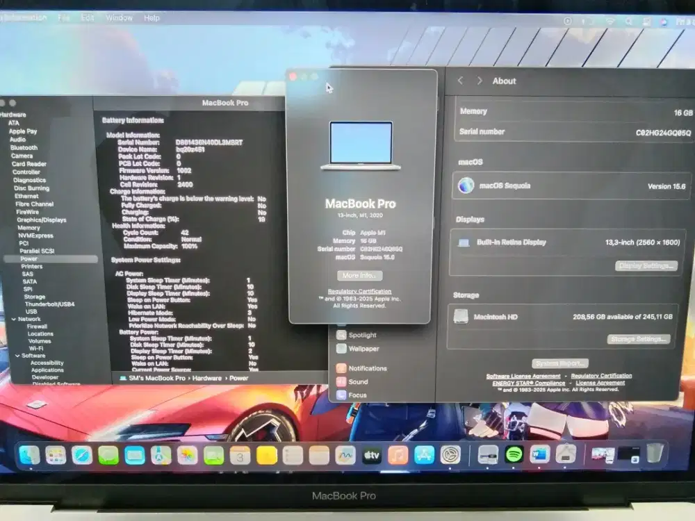 MacBook Pro M1 16/256 Touchbar
