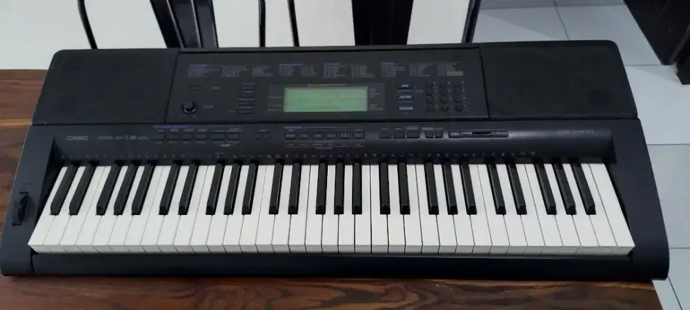 Jual Keyboard Casio CTK-5000 Second, Lengkap Pedal, Tas, dan Cover