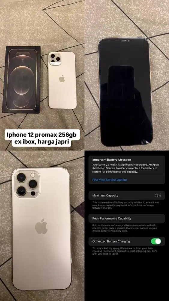 IPHONE 12 PROMAX 256GB EX IBOX