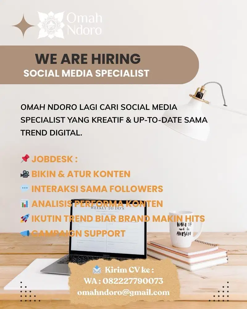 LOKER SOSMED SPECIALIST