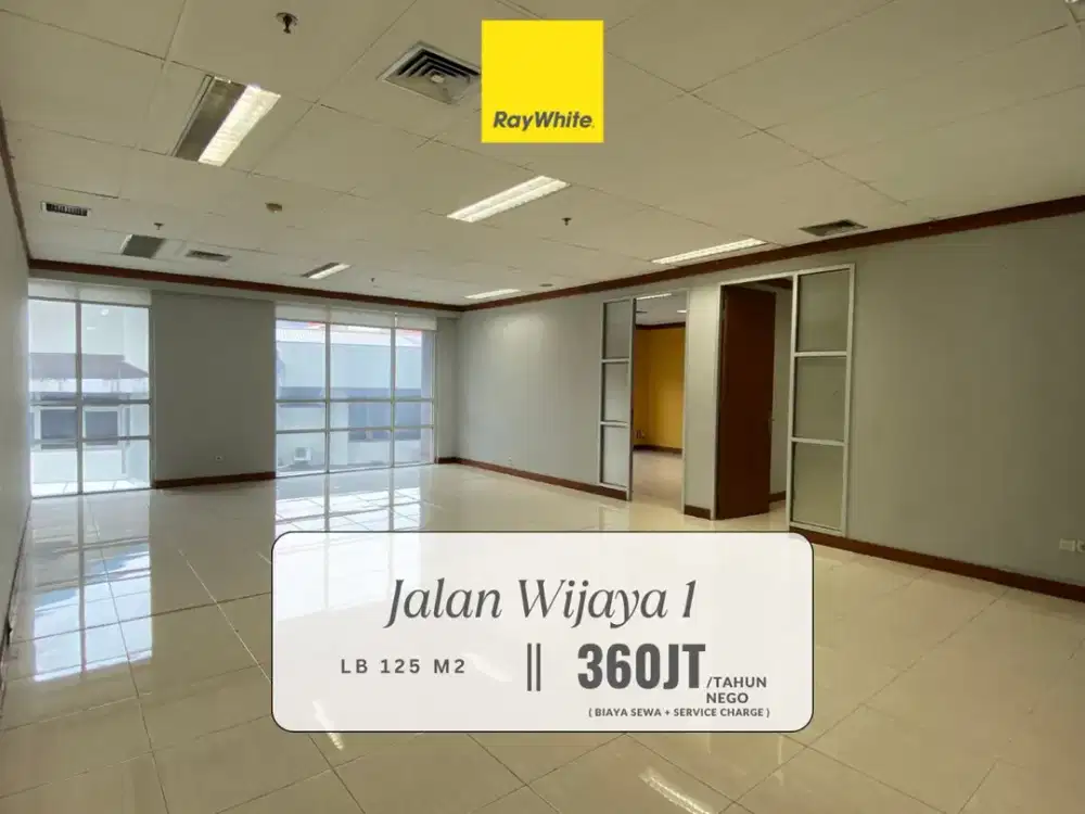 Disewakan Murah! Kantor/Tempat Usaha di Premium Area Jl Wijaya, Kby Baru