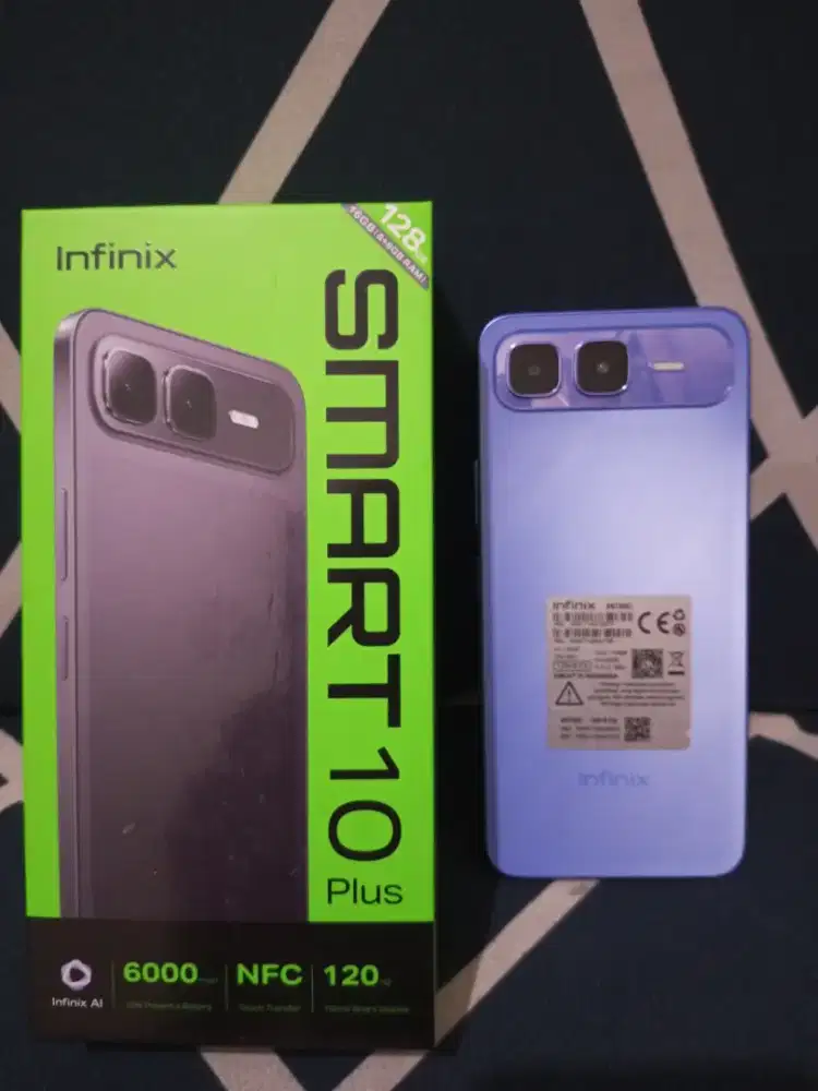 Infinix smart 10 plus ram 8+8/256Gb fullset mulus like new