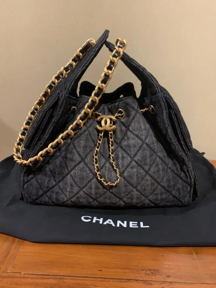 Tas Chanel 25 Black denim