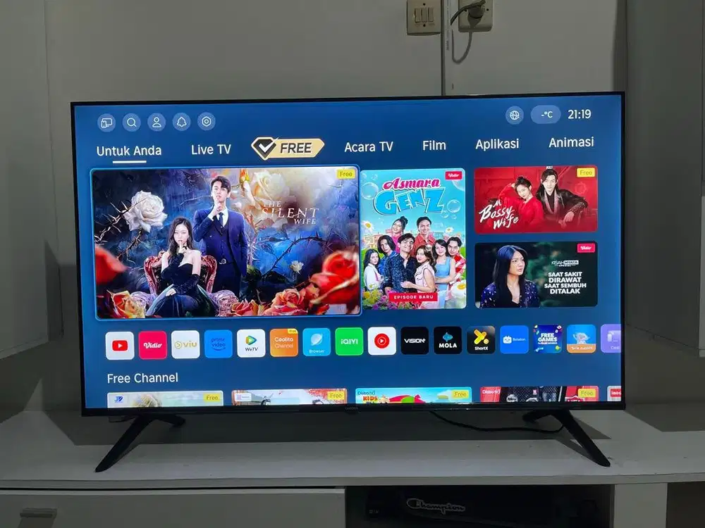 Dijual cepat Smart TV 50 inch Coocaa 50S3U pro like new