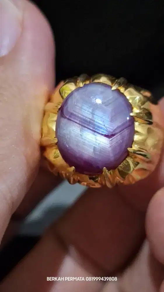 Ruby belang antik serat junder
