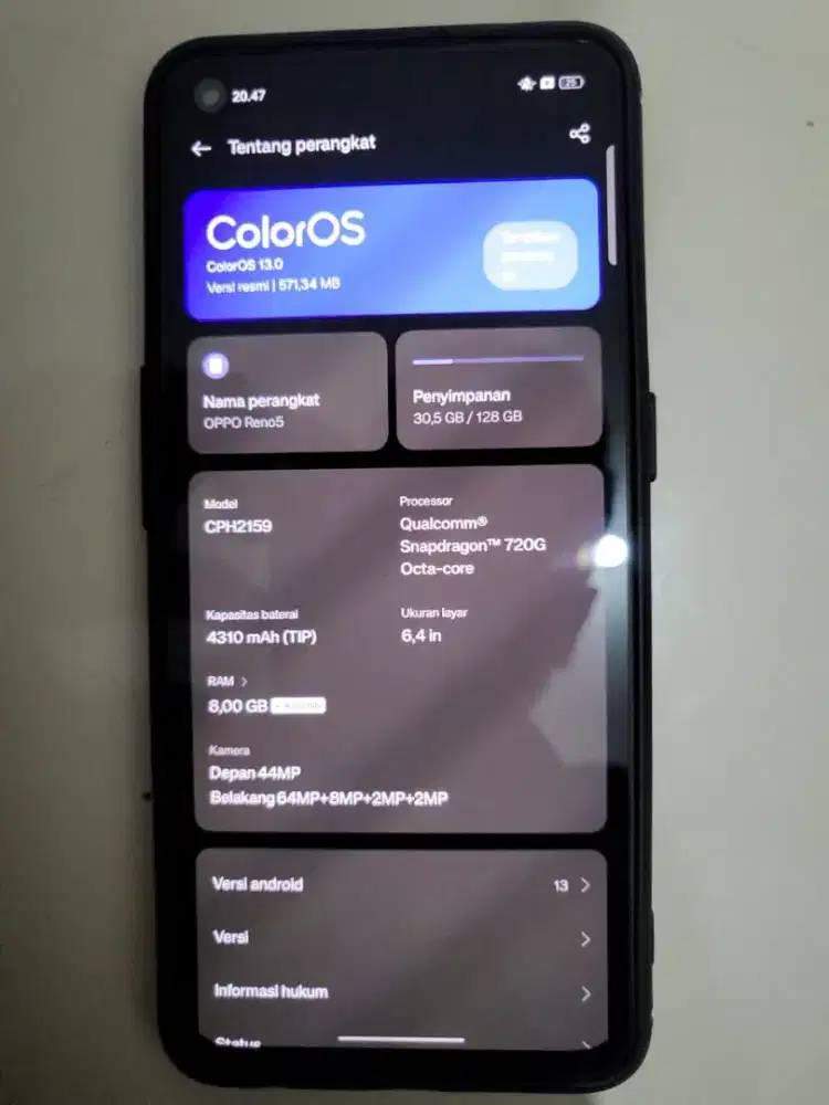 OPPO RENO 5 SECOND