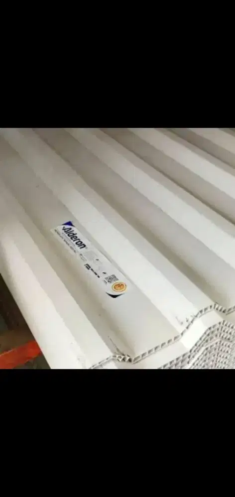 Jual atap upvc Alderon 2layer 10mm bekas