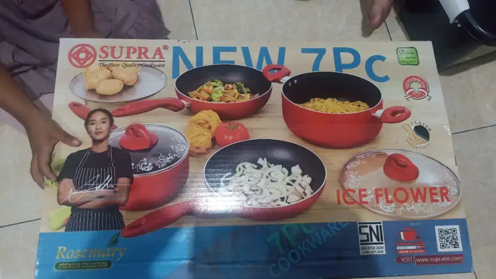 panci set / wajan set / cookware 7pcs SUPRA
Merah5005