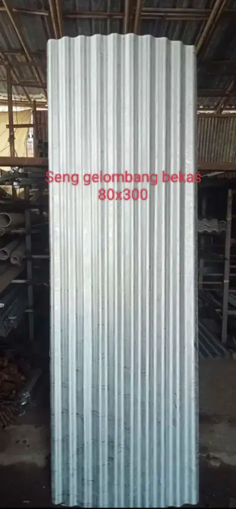 Jual seng gelombang bekas 80x300