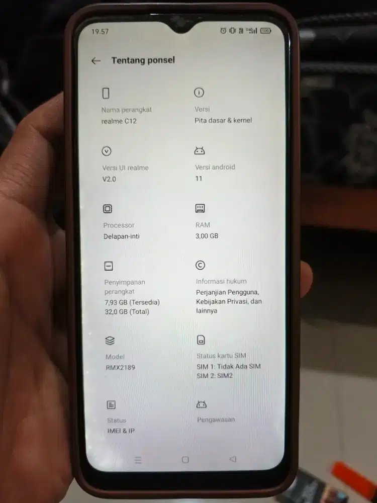 Realme c12 ram 3GB