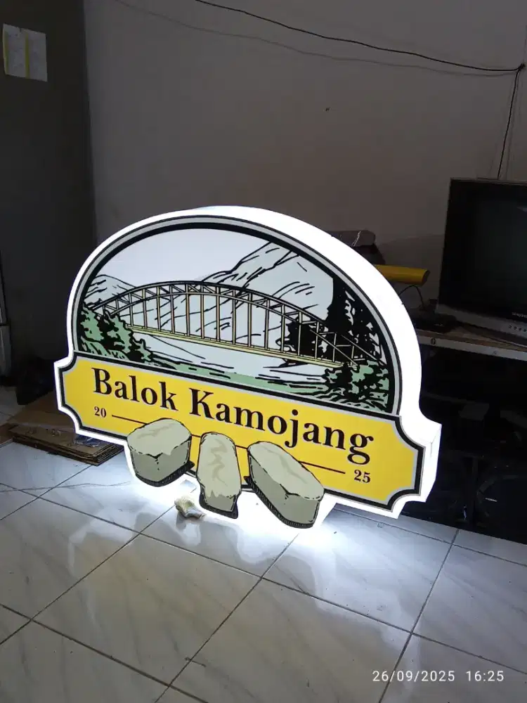 neon box 1 sisi led