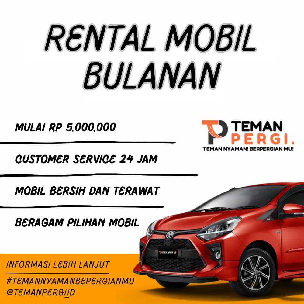 MULAI 5 JT-AN! SOLUSI SEWA MOBIL BULANAN ANDA!! SYARAT MUDAH & CEPAT!!