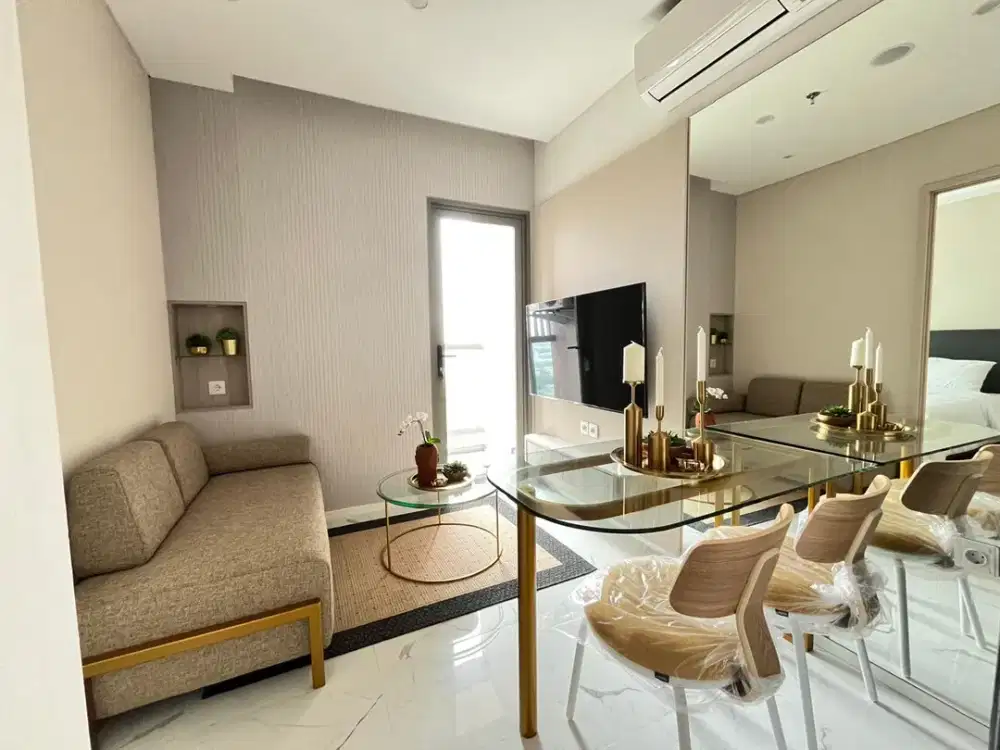Di Sewakan Apartement south quarter Tipe 1BR, 1BT, Tower D, Full Furnished