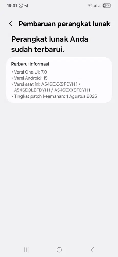 A54 SAMSUNG GALAXY 5G+ UI7.0 RAM 8