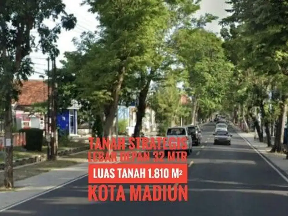 L, Tanah Pekarangan LD 32 mtr, Jl. Mayjen Panjaitan KOTA MADIUN, Ciamiq