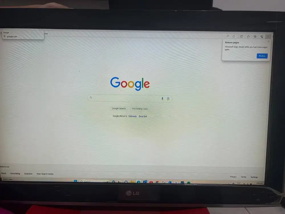 TV LCD LG 32LK311 - Gambar ada buble (Anggap Rusak)