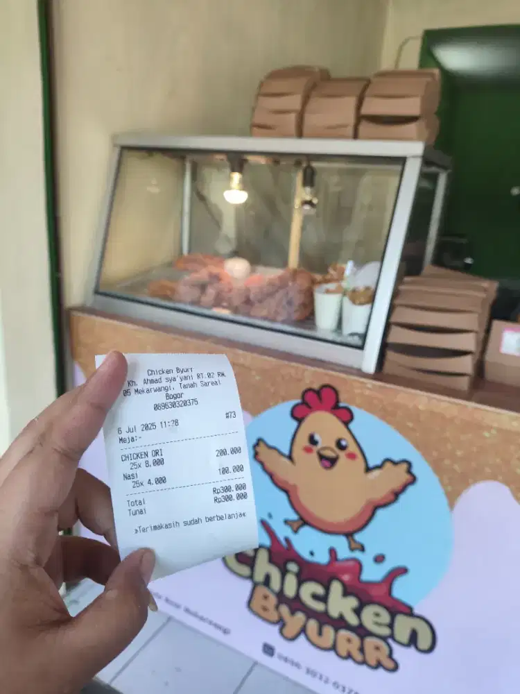 Jual etalase chicken second