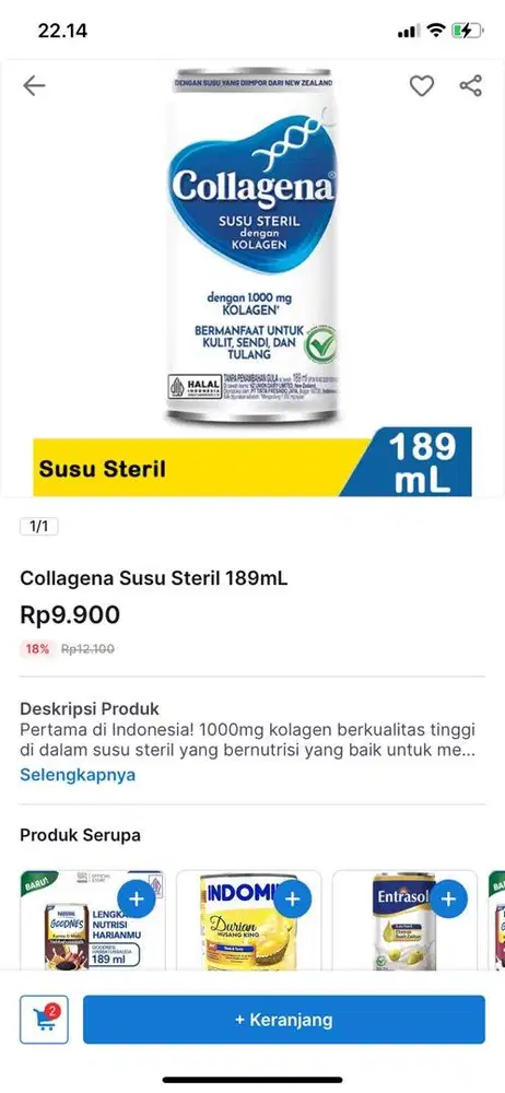 Collagena susu steril