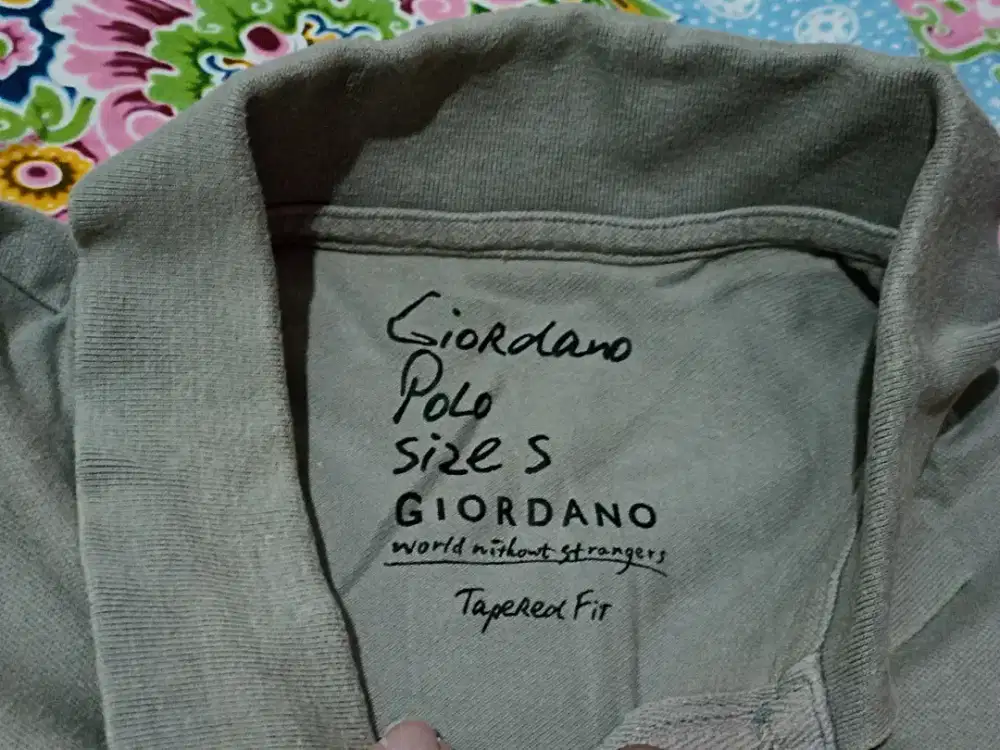 Baju Pakaian Polo Shirt Giordano Original Gratis 1