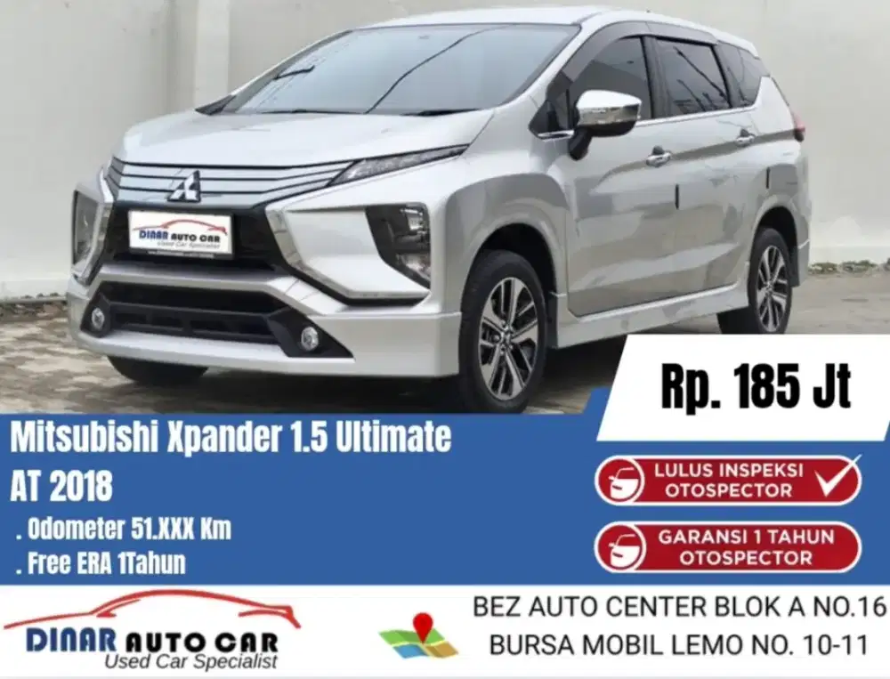 Xpander 1.5 Ultimate 2018 Matic Km 51Rb Warenty 1TH *Dinar AutoCar*