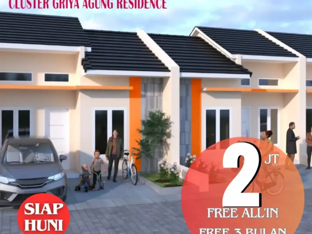 Rumah baru bayar 2 juta griya agung residence sepatan
