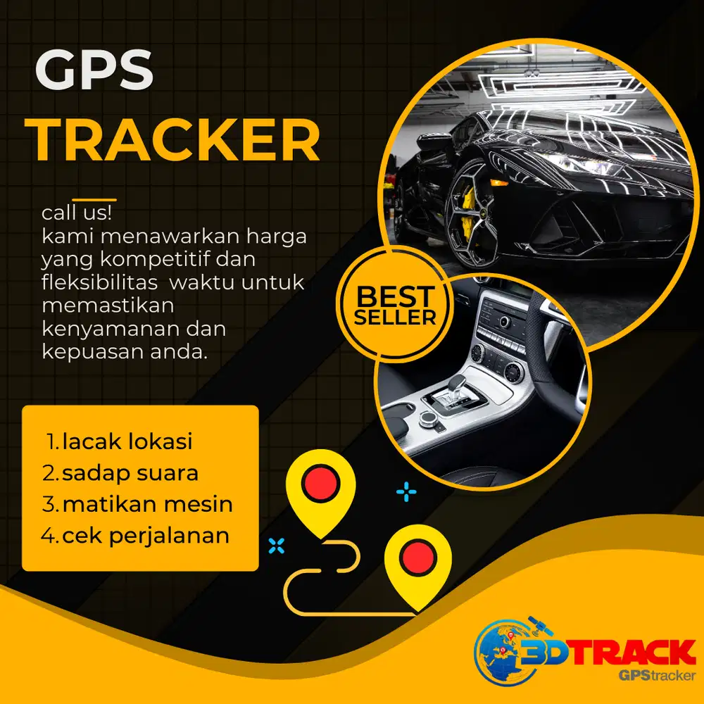 GPS TRACKER KENDARAAN BERMOTOR MURAH BERGARANSI 3DTRACK