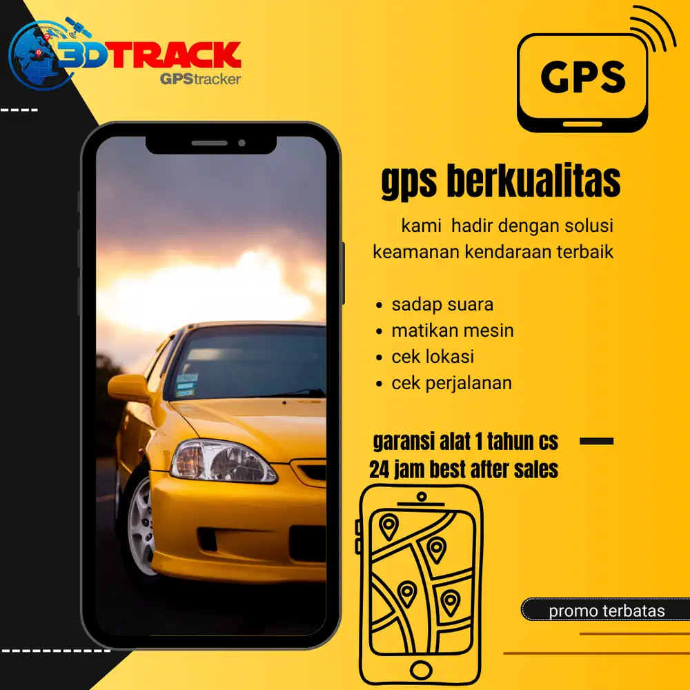 GPS TRACKER KENDARAAN BERMOTOR MURAH BERGARANSI 3DTRACK