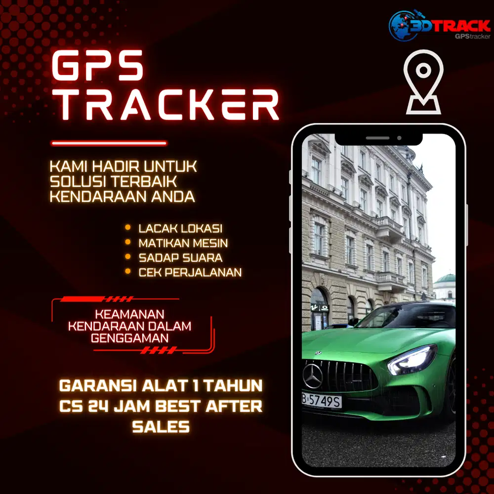 GPS TRACKER KENDARAAN BERMOTOR MURAH BERGARANSI 3DTRACK