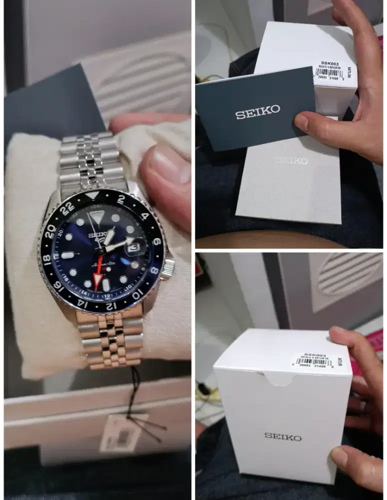 Seiko 5 Sports SSK003K1 AUTOMATIC GMT BLUE DIAL