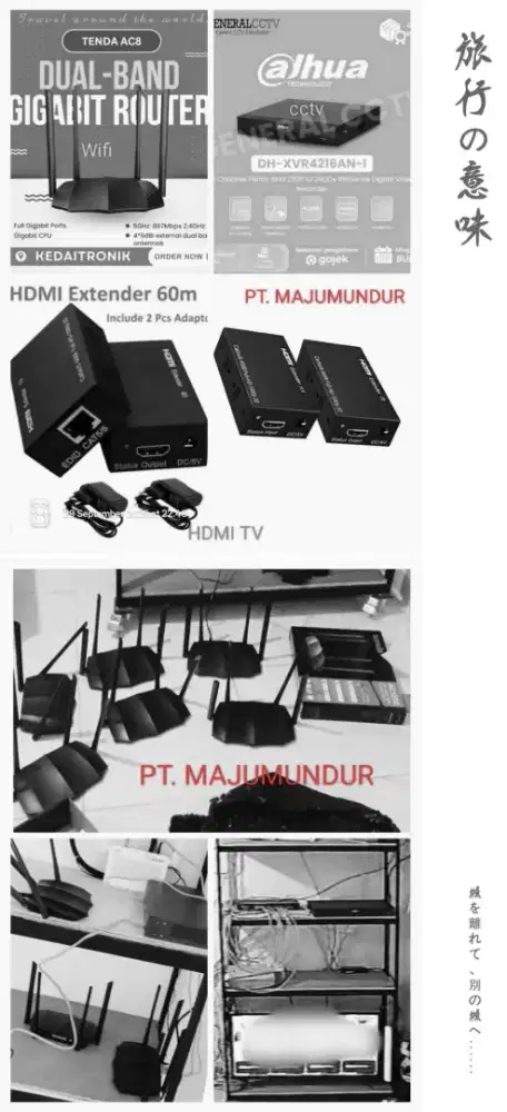 Jasa pasang wifi cctv PT Maju Mundur