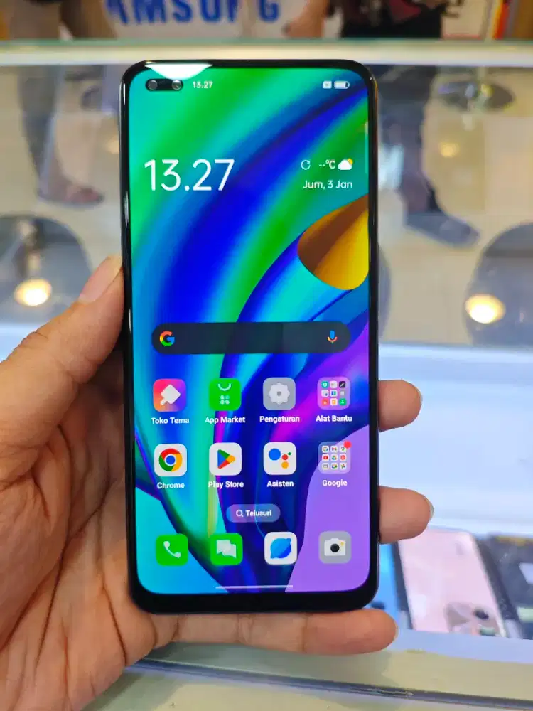 OPPO RENO 4F RAM 8/128 FULLSET NO MINUS CUMAN SEDOW