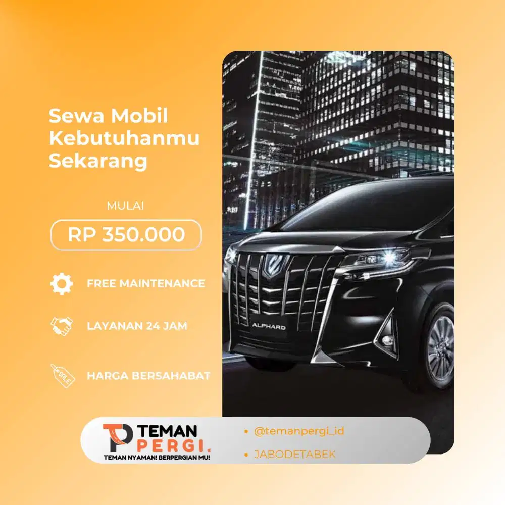 TANPA RIBET DAN BUTUH PROSES CEPAT, SEWA MOBIL HARIAN TERPERCAYA AJA!!