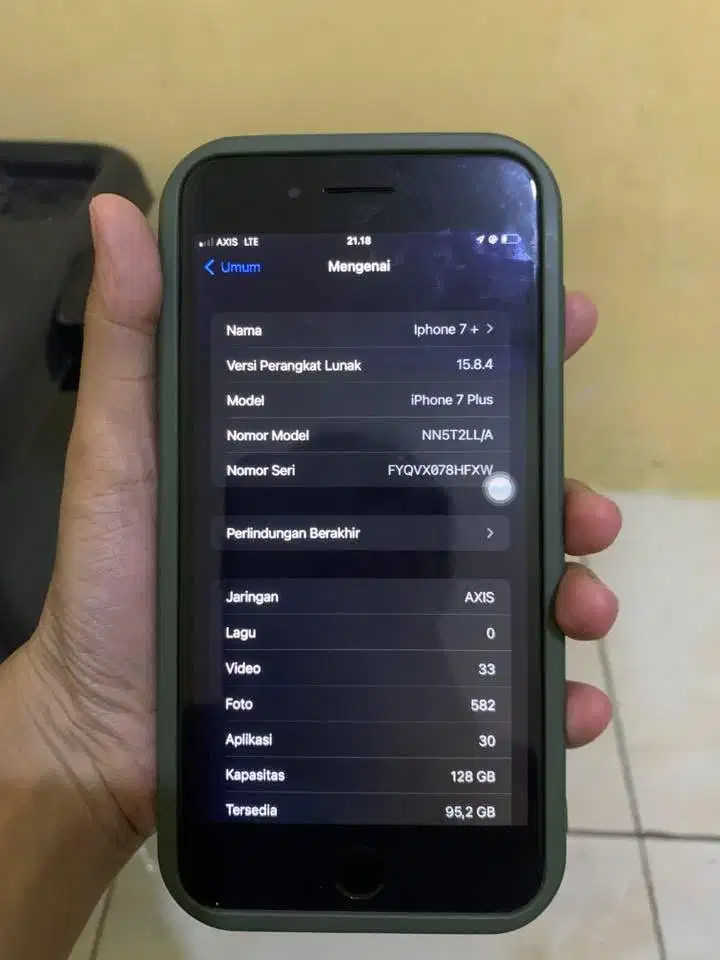 Iphone 7+ 128 all operator no minus