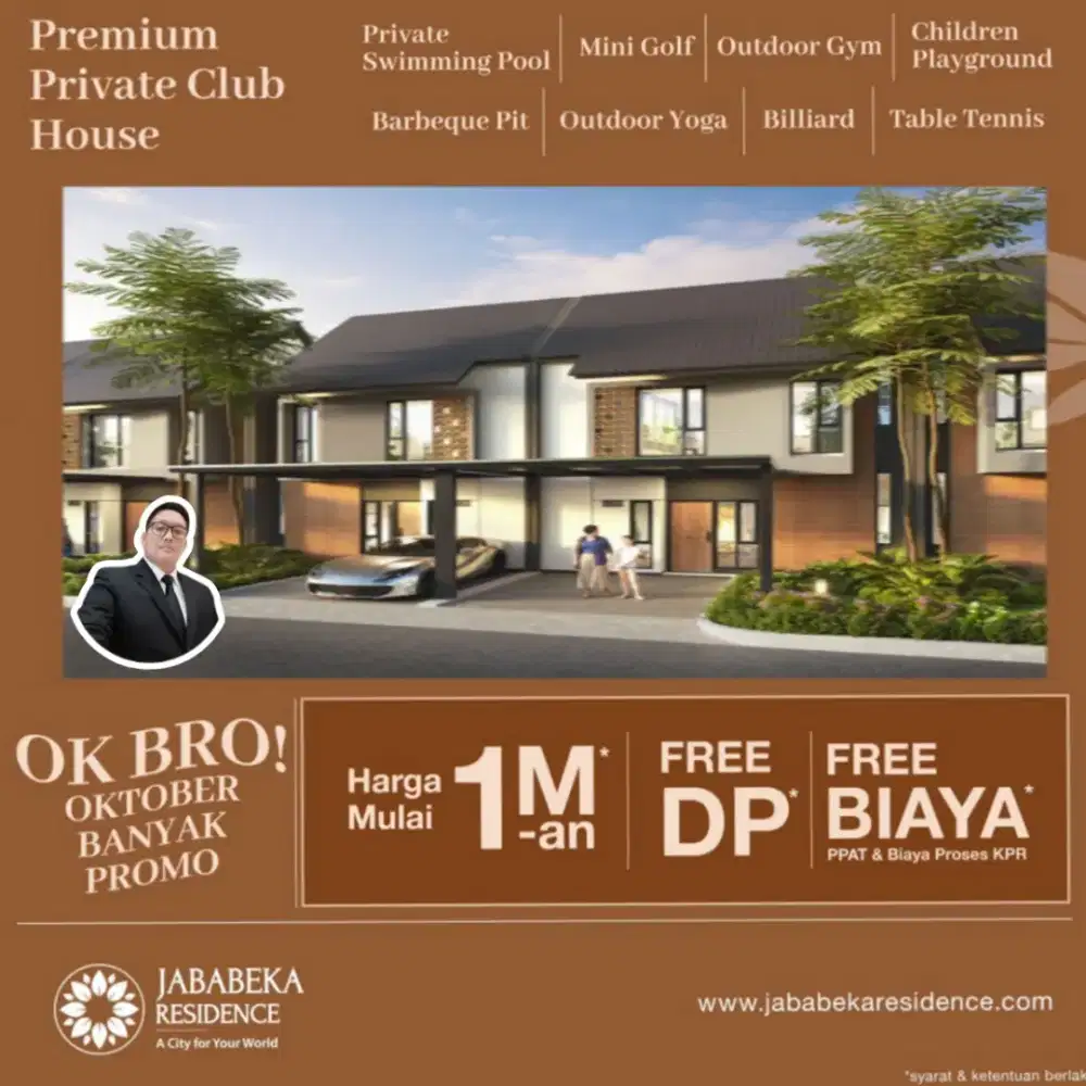 Cluster Jababeka Cikarang Free Swimming pool