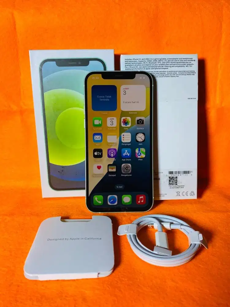 Iphone 12 128gb mulus terawat no minus