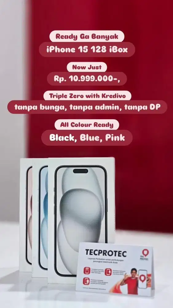 iphone 15 ibox BNIB only 10.999.000
