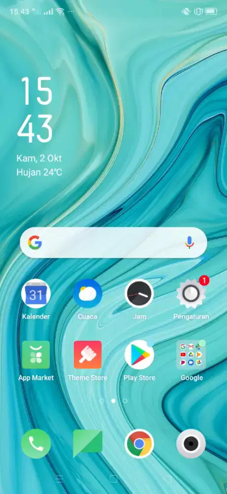 OPPO A1K 2gb/32gb hitam normal  siap pakai sebatangkara