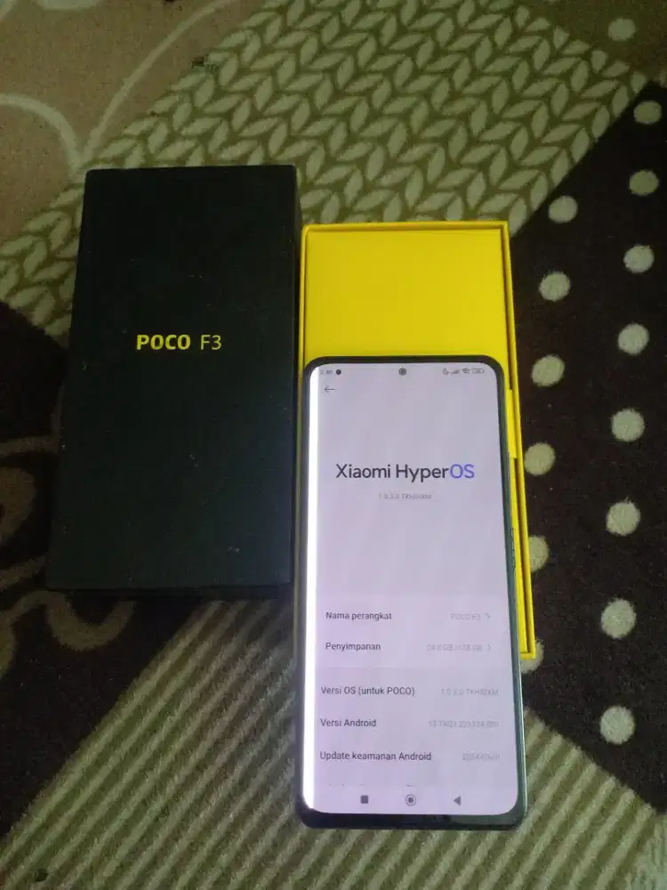 Xiomi Poco F3 5G ram 6/128 GB TT BT
