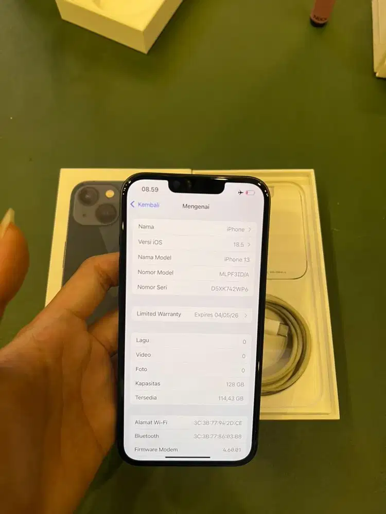 IPHONE 13 128 RESMI IBOX