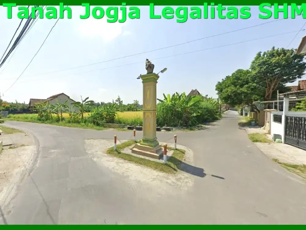 Tanah Terbaik  Jl. Tugu Semar Berbah Siap Akad Notaris