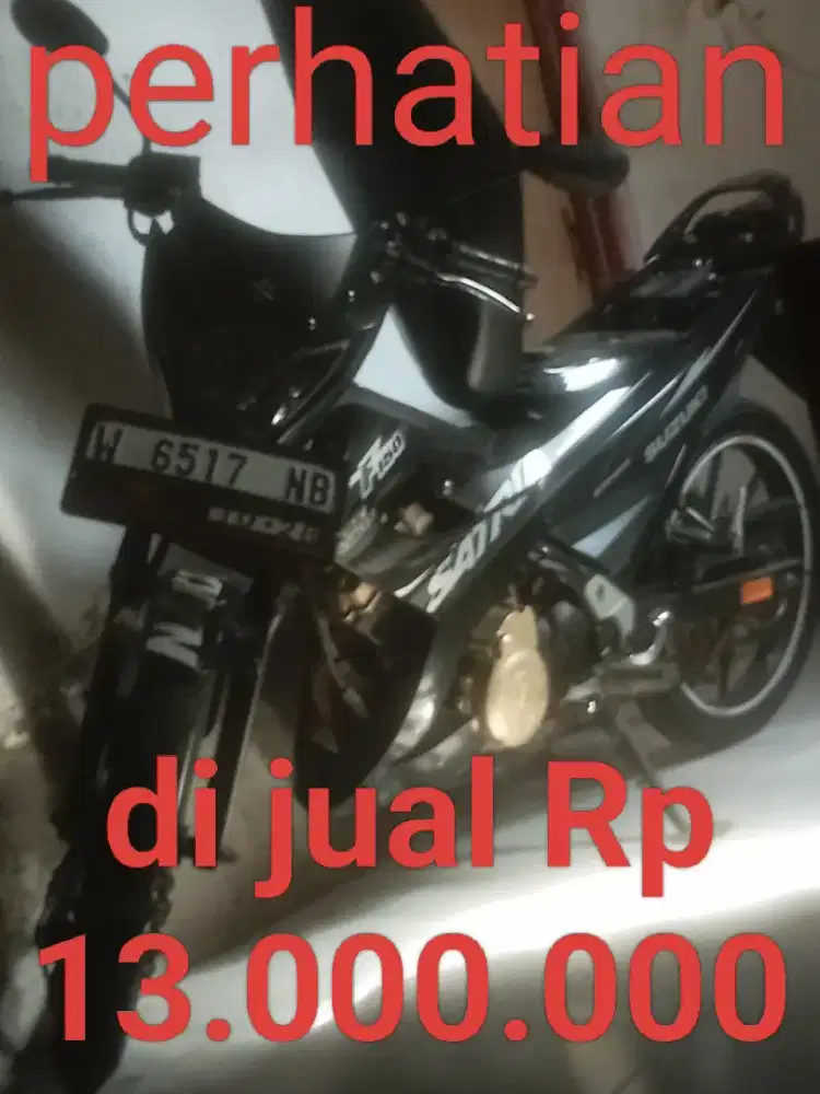 Suzuki satria fu predator tahun  2013