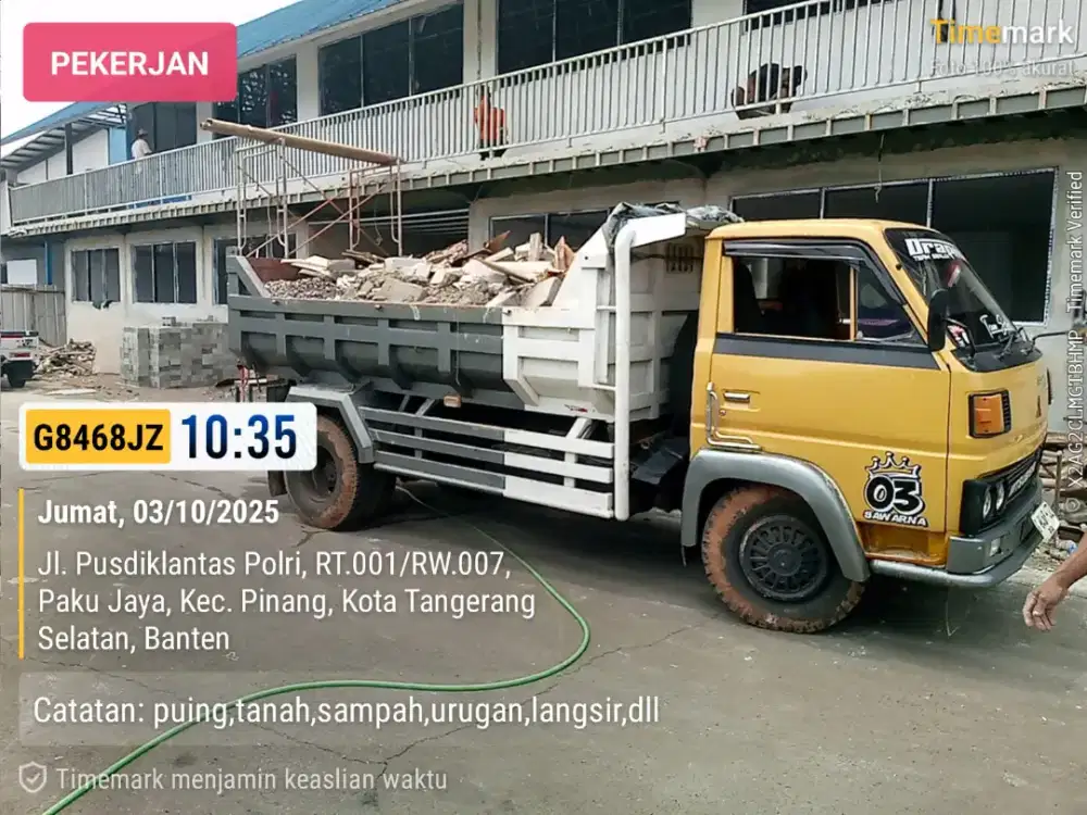 Jasa buang puing dan sampah