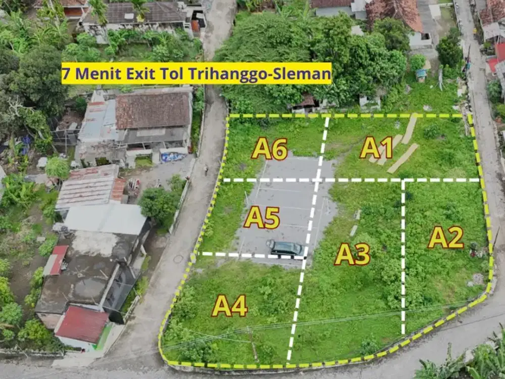 Dijual Tanah Sleman Dekat Exit Tol; 400jt-an