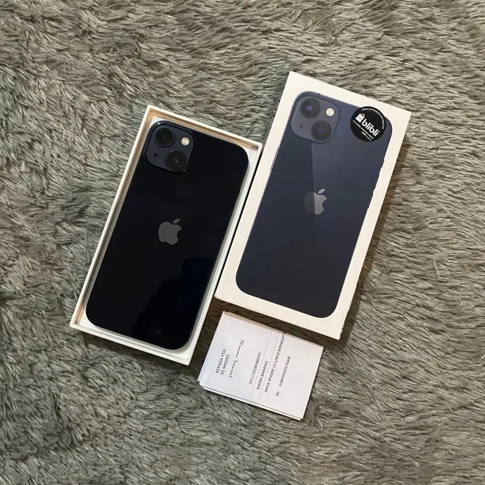 iPhone 13 128GB Blibli iBox Digimap fullset garansi ON